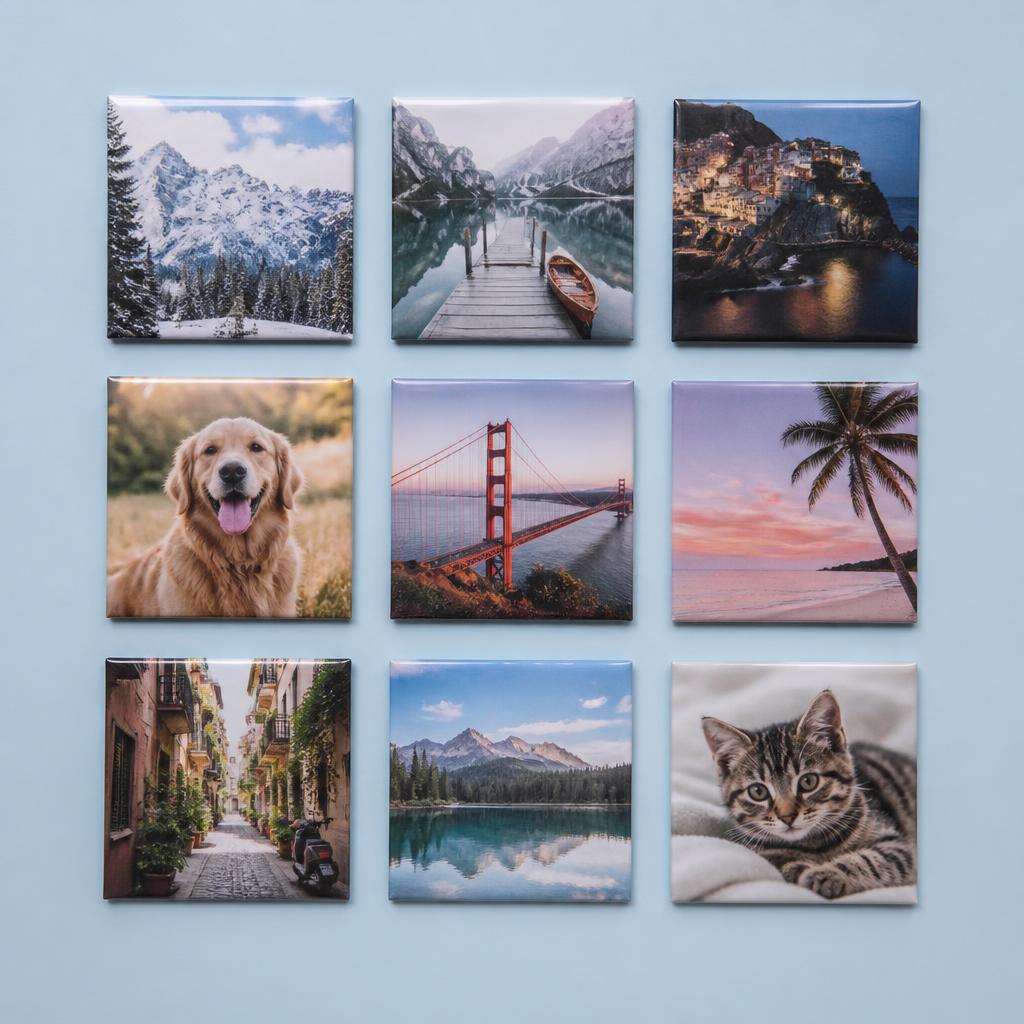 Square Custom Photo Magnet - 2" x 2"